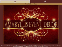 Tablet Screenshot of amaryllisdecorators.com